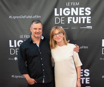 Sur le tapis rouge du film Lignes de fuite