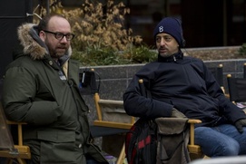 Sur le plateau du film The Ides of March Sur le plateau du film The Ides of March