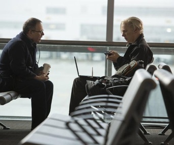 Sur le plateau du film The Fifth Estate