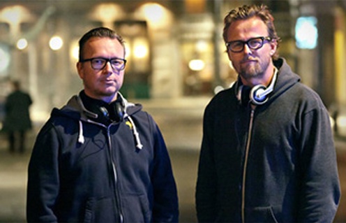 Joachim Rønning et Espen Sandberg sur le plateau de Kon-Tiki