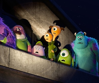 Une scène du film Monsters University