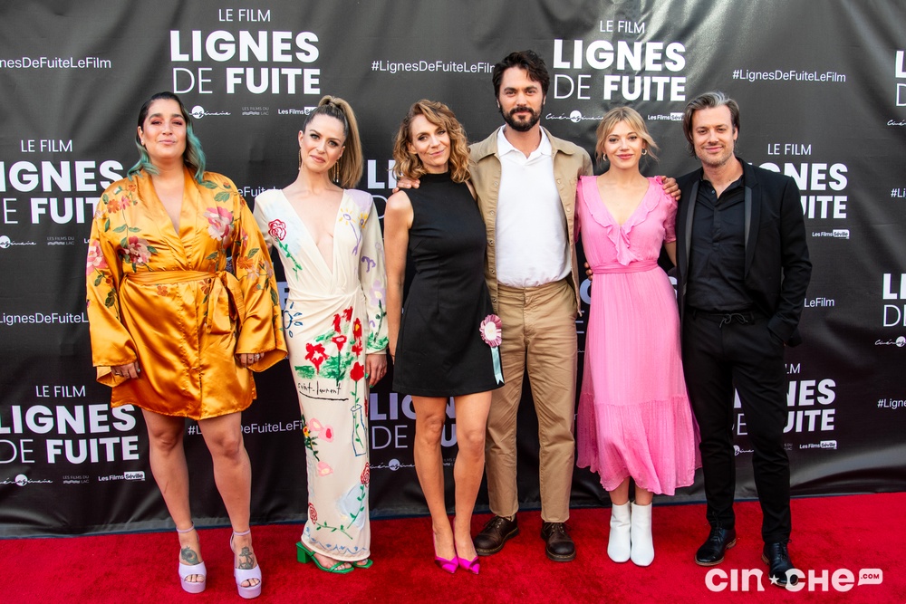 Sur le tapis rouge du film Lignes de fuite