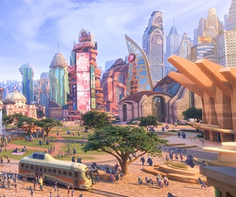 Une scène du film Zootopia