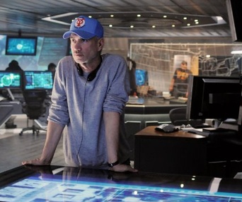 Sur le plateau du film White House Down