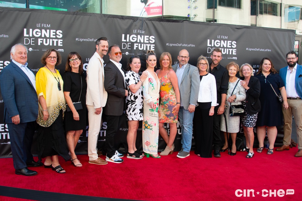 Sur le tapis rouge du film Lignes de fuite