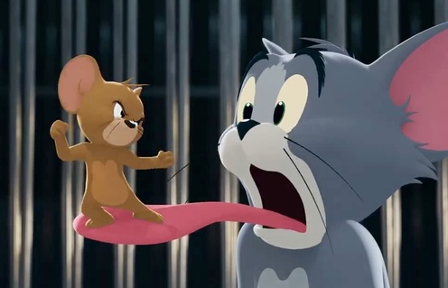 Une scène du film Tom and Jerry