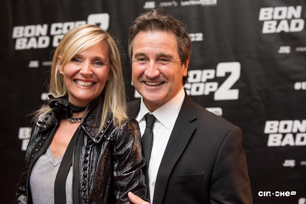 Sur le tapis rouge du film Bon Cop Bad Cop 2
