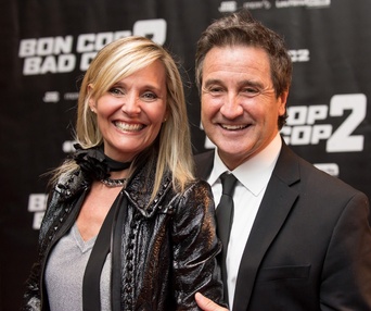 Sur le tapis rouge du film Bon Cop Bad Cop 2