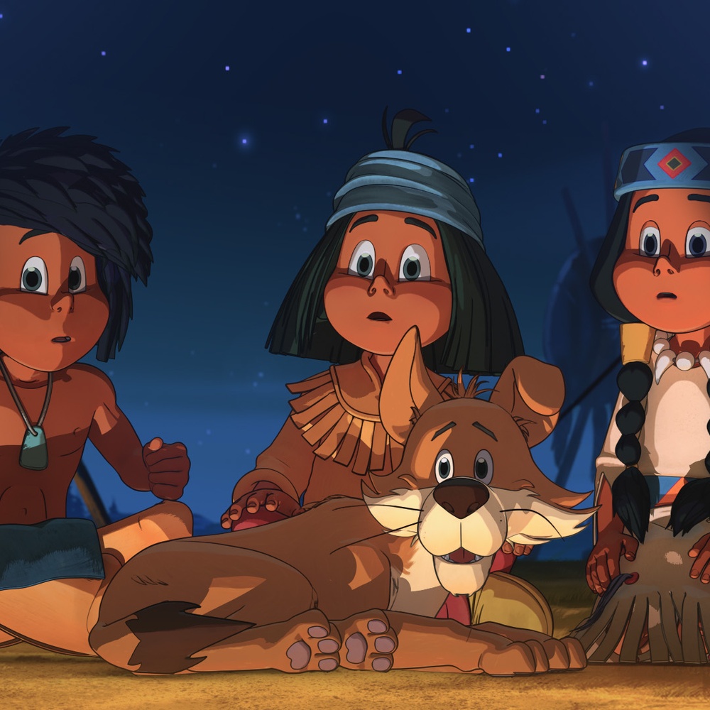 Une scène du film Yakari, la grande aventure