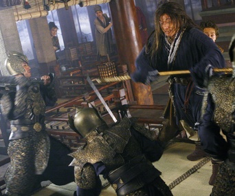 Scène du film The Forbidden Kingdom