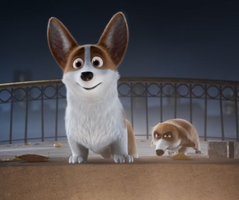 Une scène du film The Queen's Corgi