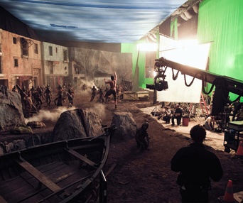Sur le plateau du film Immortals