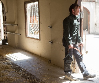 Une scène du film The Gunman