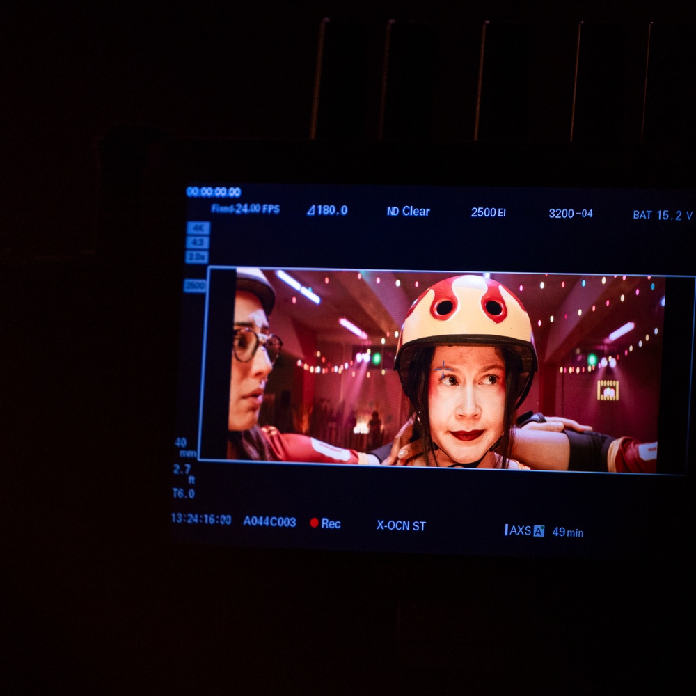 Visite de plateau du film Les furies