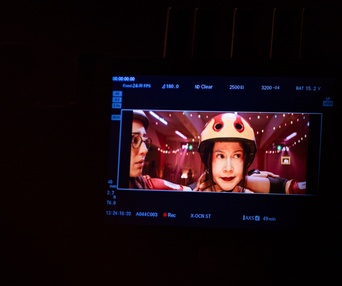 Visite de plateau du film Les furies