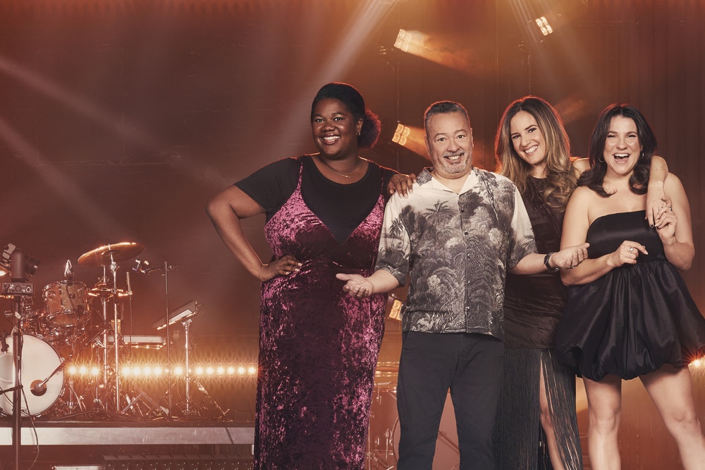 Sur la photo : Lunou Zucchini, Normand Brathwaite, Fabiola N. Aladin et Marie-Josée Gauvin
