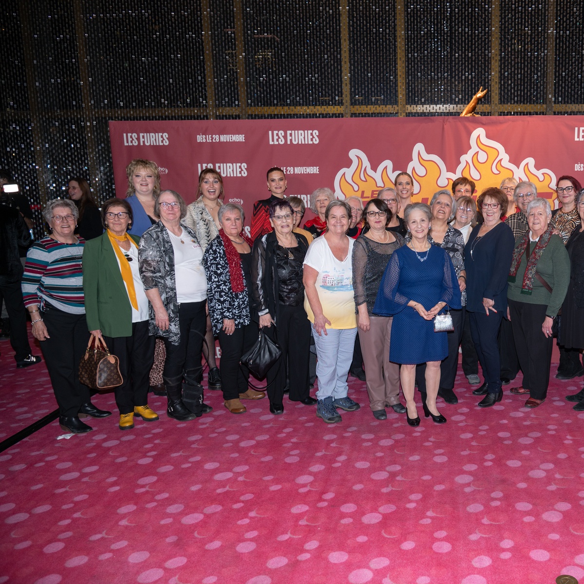 Tapis rouge de la première du film Les Furies