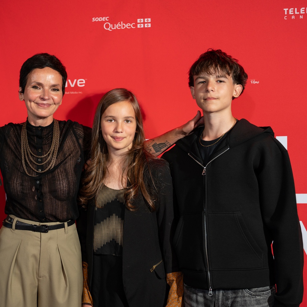 Anaïs Barbeau-Lavalette et sa famille