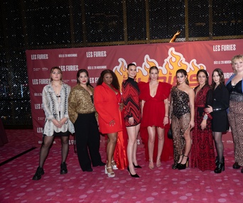 Tapis rouge de la première du film Les Furies