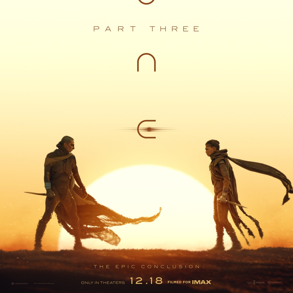 Affiche en anglais du film Dune: Part Three