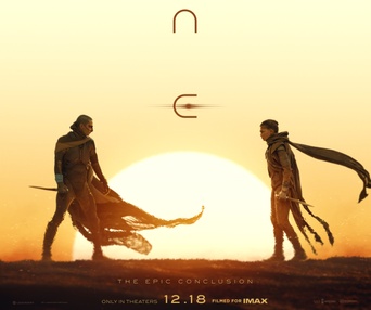 Affiche en anglais du film Dune: Part Three