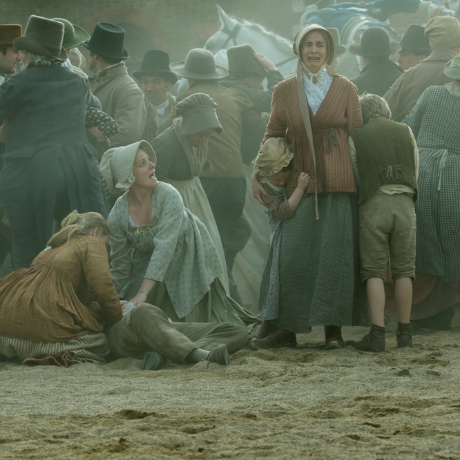 Une scène du film <em>Peterloo</em>