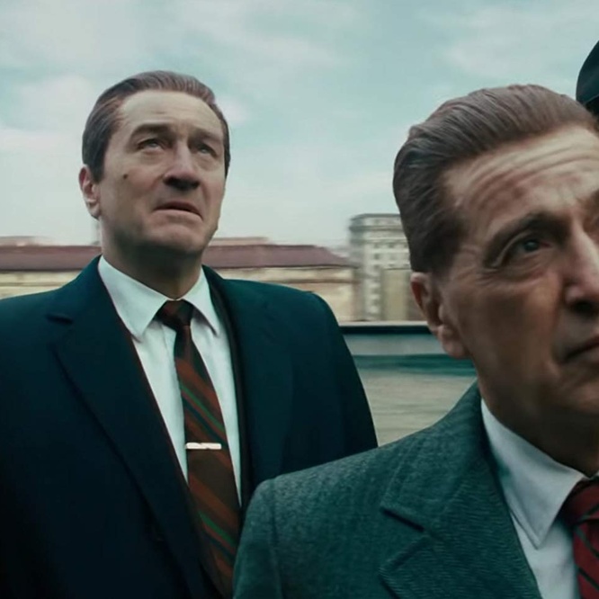 Une scène du film <em>The Irishman</em>