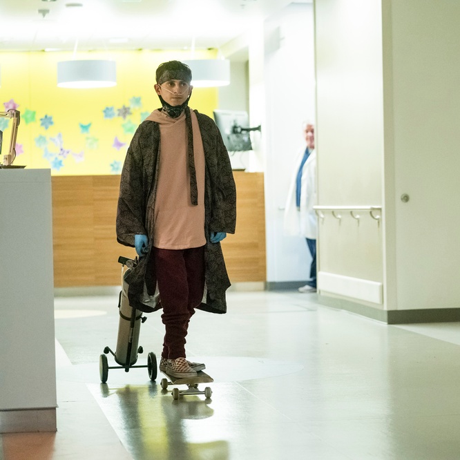 Une scène du film <em>Five Feet Apart</em>