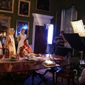 Sur le plateau du film <em>The Black Prince</em>