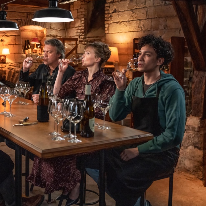 Une scène du film <em>La dégustation</em>