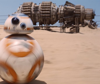 Une scène du film Star Wars: The Force Awakens