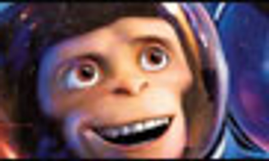 Affiche en français de Chimpanzés de l'espace