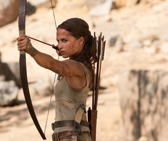 Une scène du film Tomb Raider