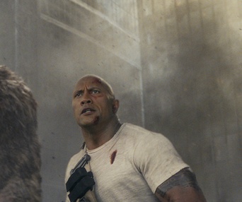 Une scène du film Rampage