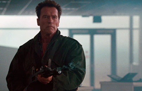 Arnold Schwarzenegger dans le film The Expendables 2