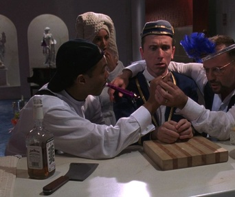 Une scène du film Four Rooms
