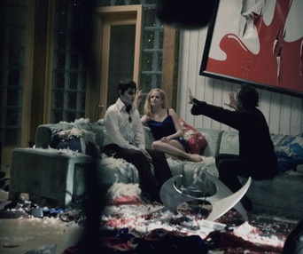 Sur le plateau du film Dark Shadows