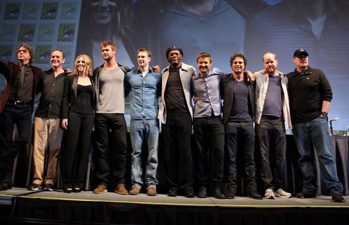 La distribution du film The Avengers au Comic-Con