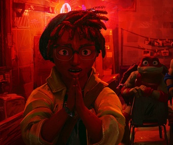 Une scène du film Teenage Mutant Ninja Turtles: Mutant Mayhem