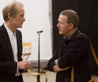 Dans le studio d'enregistrement du film Rango
