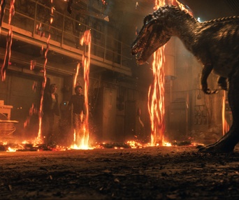 Une scène du film Jurassic World: Fallen Kingdom