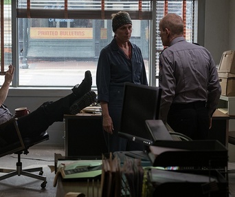 Une scène du film Three Billboards Outside Ebbing, Missouri