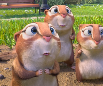 Une scène du film The Nut Job 2: Nutty by Nature