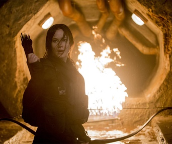 Une scène du film The Hunger Games: Mockingjay - Part 2