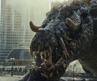 Une scène du film Rampage