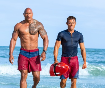 Une scène du film Baywatch