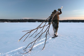 Une scène du film En attendant le printemps
