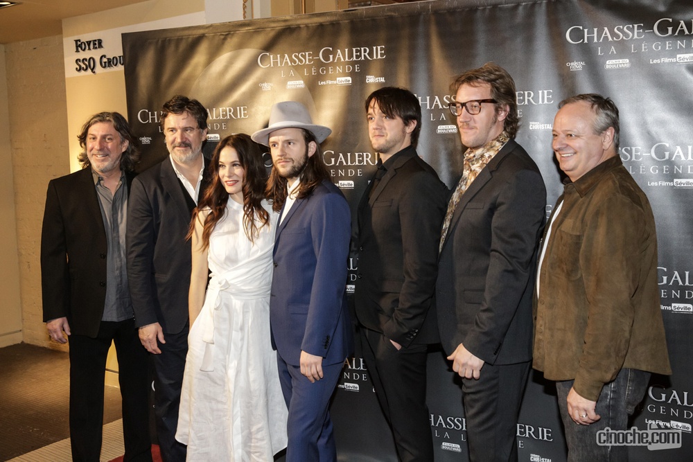 Sur le tapis rouge du film Chasse-Galerie : La légende