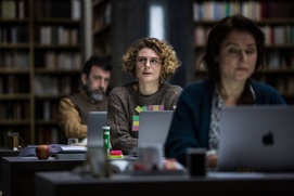 Une scène du film Les traducteurs