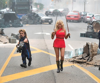 Une scène du film Pixels